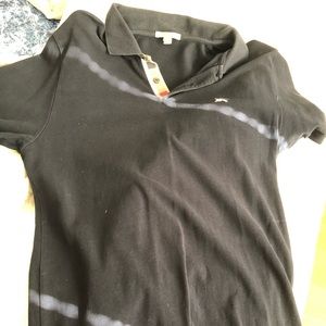 EUC BURBERRY BRIT NAVY POLO